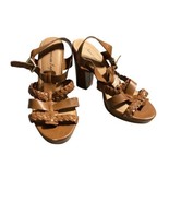 American Eagle Open Strappy High Heel Shoes WOMEN SIZE 8 Brown Sandals B... - $16.82