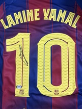 Lamine Yamal PSA/DNA Signed AUTOGRAPHED Barcelona Jersey - $15,410.58 MXN