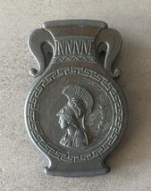 Vtg Greek Athena &amp; Parthenon Metal Amphora Spring Letter Paper Clip Hold... - €10,98 EUR