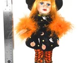 Halloween Red Head Witch Porcelain Doll w/ Stand - Collector&#39;s Choice (2... - $18.48
