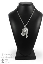 NEW, Bloodhound, dog necklace, silver chain 925, limited edition, ArtDog - £59.25 GBP
