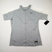 Nike Women&#39;s Softball Jersey Size XL Gray White QA7 - £15.52 GBP