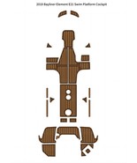 2018 Bayliner Element E21 Swim Platform Cockpit Pad Boat EVA Teak Deck F... - $13,758.08 MXN