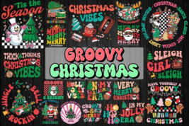 Groovy christmas svg bundle grap thumb200