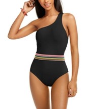 $88 Bar Iii Cabo Wabo Asymmetrical Banded One-Piece Swimsuit Size Medium NWOT - £17.91 GBP