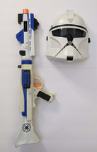 Star Wars Clone Wars Build Your Own Blaster &amp; Talking Clone Trooper Mask Cosplay - £58.72 GBP