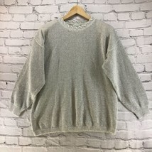 Shenanigans Vintage 90&#39;s Metallic Sweater Gray Silver Womens Sz L Should... - £19.05 GBP