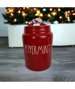 Rae Dunn by Magenta Christmas“ PEPPERMINT”  Red Baby Canister Cookie Jar... - £36.38 GBP