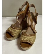 Vince Camuto Wedge Sandals, Women&#39;s Size 7 M,  Straw/Tan - £27.25 GBP
