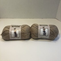 2 Skeins Bernat Alpaca Nature Blends Yarn 3.5 oz Wheat #5 Bulky Acrylic Alpaca - £15.81 GBP