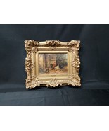 RARE 19th c. Painting G. ANGELVY b. 1800-1900 Poultry Chicken Rooster Fa... - $685.99 CAD