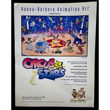 Hanna Barbera Circus of the Stars Animation Art Vintage Print Ad Flyer 90s - $19.89