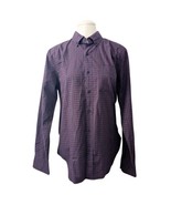 Bonobos Men`s Shirt Casual Button down Plaid Purple Slim Fit Long Sleeve... - £17.55 GBP