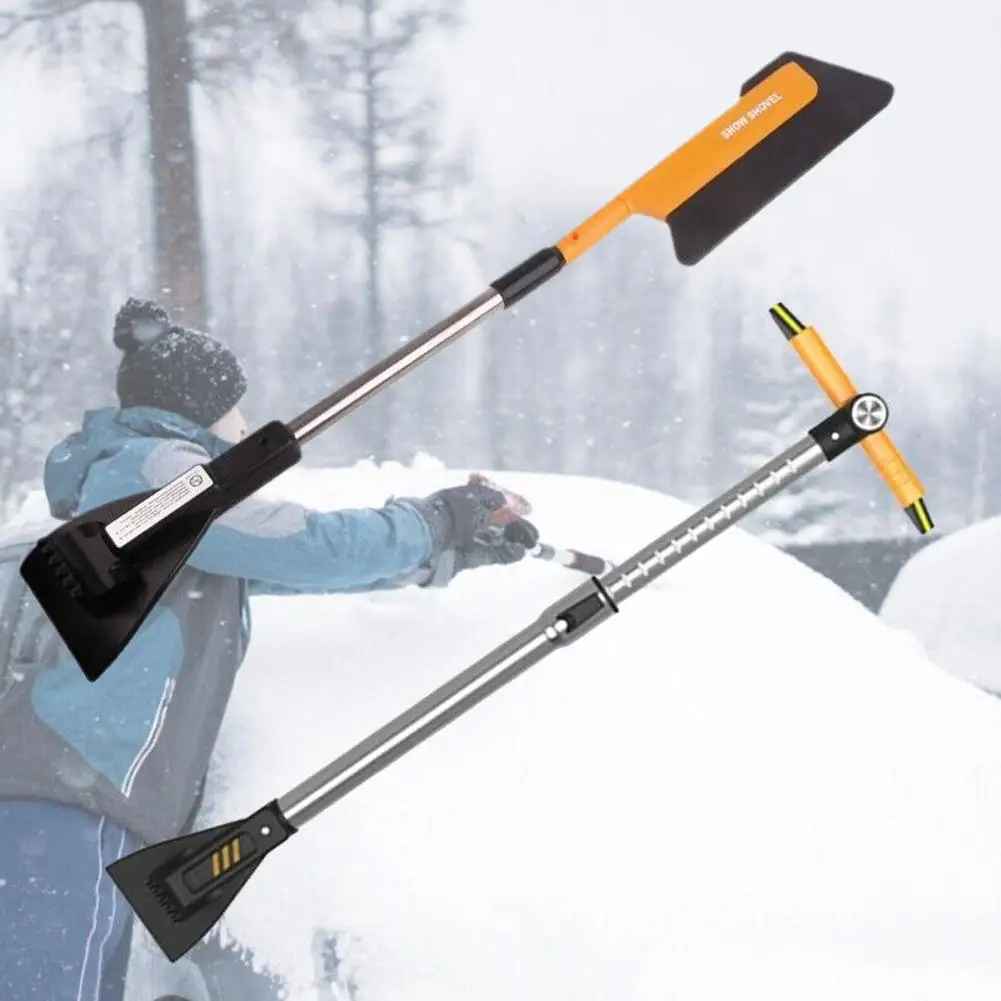 Adjustable Snow Remover EVA Snow Shovel Extendable Deicing Ice Sweep Too... - £28.12 GBP