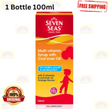 1 X Seven Seas Multivitamin Syrup 100ml Cod Liver Oil Orange Flavour For Kids - £23.17 GBP