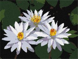 Pepita Needlepoint Canvas: Lotus Flowers, 13&quot; x 10&quot; - £68.74 GBP+