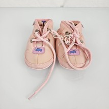 Baby Girl Clothes Vintage Carter&#39;s John Lennon Size 3 Pink Moon Boots Shoes 6-9m - £23.45 GBP