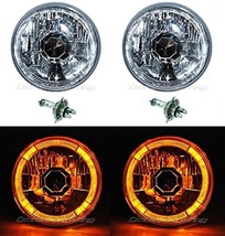 OCTANE LIGHTING 5-3/4 Amber Led Halo Halogen Light Bulb Headlight Angel ... - $74.20