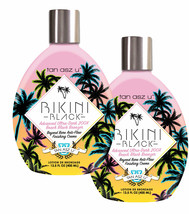 2 Pack Bikini Black Advanced Tanning Lotion with Beach Black Bronzer. 13.5 fl oz - $45.53