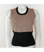 Vintage Elaine Post Sweater Vest Womens M 70s Acrylic Geometric Waistcoa... - €66,82 EUR