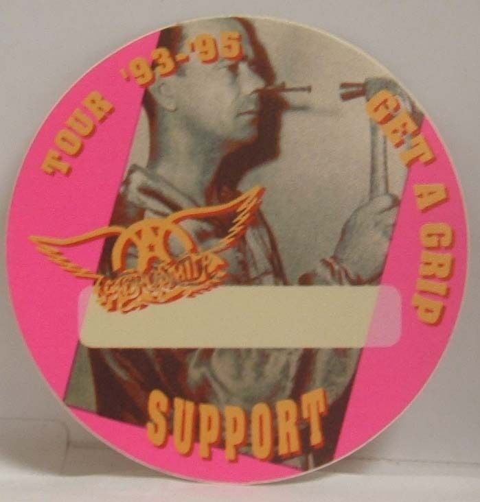 AEROSMITH - VINTAGE ORIGINAL CLOTH TOUR CONCERT BACKSTAGE PASS - $10.00