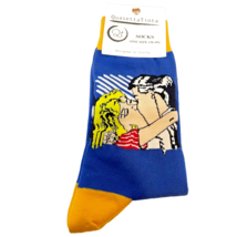 Quasetta Tinta Unisex Socks Cartoon Couple Designed in Sicily One Size 36 to 45 - £8.35 GBP