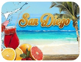 San Diego with Cocktails Fridge Magnet - $6.84