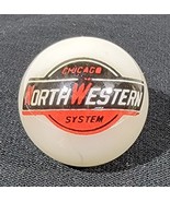 Vintage Chicago Northwestern System - Railway Line Marble White 1&quot;  Glas... - $17.65 CAD