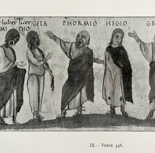 Phormio Of Terence Vatican Miniatures Print 1894 Victorian Verse 348 DWFF12 - $19.99