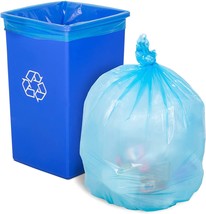 Blue Polyethylene Trash Bags HDPE 80-100 Gallon - 200/250 Pcs - £114.80 GBP+