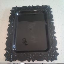 Plastic Halloween spider web serving tray home decor 16x12 - $15.44