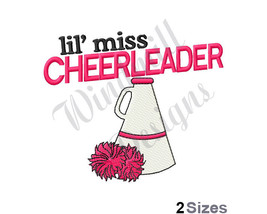 Lil Miss Cheerleader - Machine Embroidery Design - £2.78 GBP