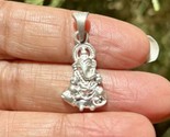 999 Silver Lord Ganesha, Ganesh ji Pendant, Wearing Temple, Puja, Hindu ... - $16.65