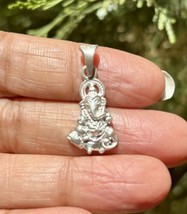 999 Silver Lord Ganesha, Ganesh ji Pendant, Wearing Temple, Puja, Hindu ... - £13.02 GBP