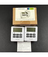 2-Pack Digital Electric Programmable Dual Outlet Plug Kitchen Clock Timer - $25.72 CAD