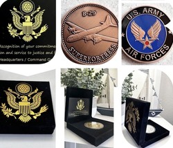 U S Army Veteran Air Forces B-29 Superfortress Challenge Coin Usa Army - $29.60