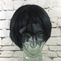 Black Bob Wig Adult One Size Flapper Spy Anime Halloween Accessory Cosplay Prop - £9.30 GBP