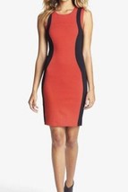 Felicity &amp; Coco sleeveless black and red color lock dress size S - £25.73 GBP