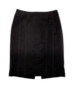 White House Black Market Black Skirt Knee Length Zip Eye Closure Back Sl... - $19.85 CAD