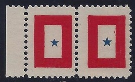 1917 - WWI Service Star Stamp Pair Cinderella Poster Stamp Pat. Nov. 191... - $9.99