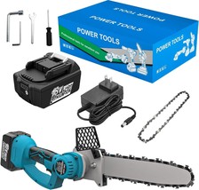 Rechargeable Mini Electric Power Chain Saws For Wood Cutting And Trimming, 10 - £61.20 GBP