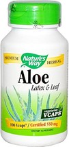 Nature&#39;s Way Aloe Latex with Fennel 140 mg, for Occasional Constipation, 100 Veg - £27.96 GBP