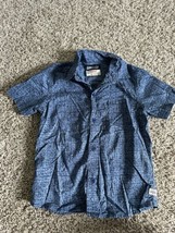GRIZZLY Toddler Blue Short Sleeve Button Down Size Large 3T - $5.89