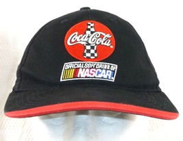 Coca Cola NASCAR Cap Bobby Labonte Hat #43 Coke Logo Baseball Black &amp; Red - €9,80 EUR