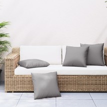  Sofa Cushion Set of 4 Grey 100% polyester 16x16 in - $152.60 CAD