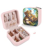 Leather Travel Jewelry Storage Box - Portable Jewelry Organizer - Mischief - £11.62 GBP