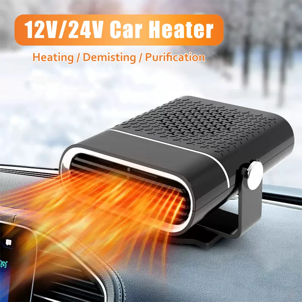 12/24V 1000W Portable Car Heater Defroster Demister 360 Degree ABS Purif... - £19.62 GBP+