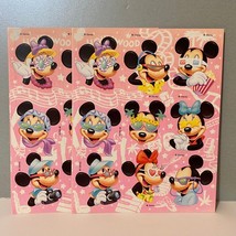 Vintage Gibson Disney Mickey &amp; Minnie Mouse Hollywood Stickers - £8.96 GBP