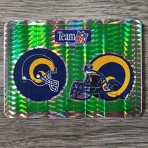 1994 Team NFL Las Angeles Rams Vintage Prismatic Vending Machine Sticker - £3.56 GBP