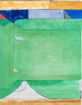 Framed canvas art print giclee Green RICHARD DIEBENKORN abstract - $39.59+